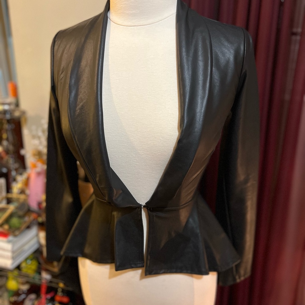 Fashion Nova Faux Leather Pianist Jacket NWT